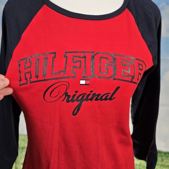 TOMMY HILFIGER | 100% COTTON CREW NECK QUARTER SLEEVE CASUAL SHIRT DRESS - Picture 12 of 16